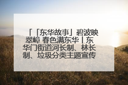 「东华故事」碧波映翠嶂 春色满东华丨东华门街道河长制、林长制、垃圾分类主题宣传如火如荼中