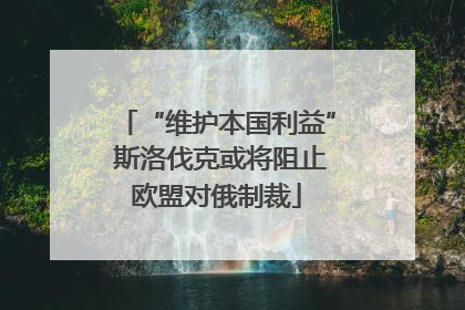 “维护本国利益” 斯洛伐克或将阻止欧盟对俄制裁