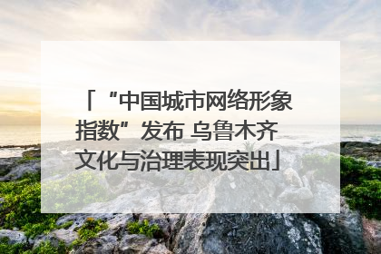 “中国城市网络形象指数”发布 乌鲁木齐文化与治理表现突出
