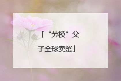 “劳模”父子全球卖蟹