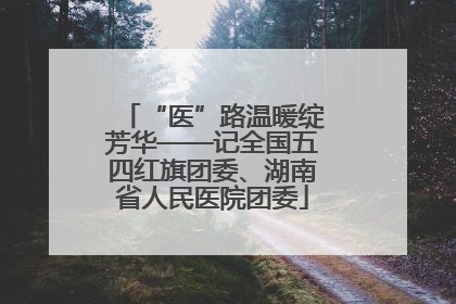 “医”路温暖绽芳华——记全国五四红旗团委、湖南省人民医院团委