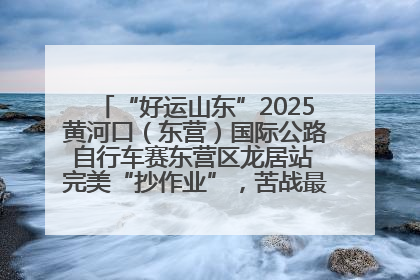 “好运山东”2025黄河口（东营）国际公路自行车赛东营区龙居站 完美“抄作业”，苦战最后时刻黄衫易主