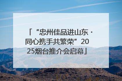 “忠州佳品进山东・同心携手共繁荣”2025烟台推介会启幕