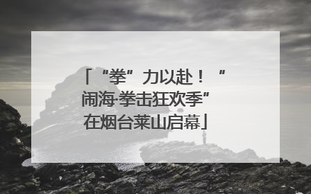 “拳”力以赴！“闹海·拳击狂欢季”在烟台莱山启幕