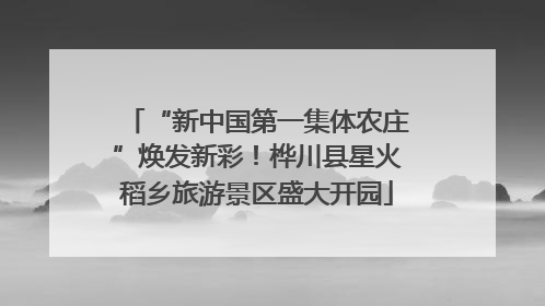 “新中国第一集体农庄”焕发新彩！桦川县星火稻乡旅游景区盛大开园