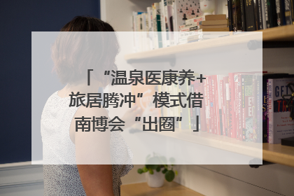 “温泉医康养+旅居腾冲”模式借南博会“出圈”