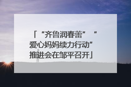 “齐鲁润春蕾”“爱心妈妈续力行动”推进会在邹平召开