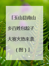 玉山县南山乡百姓包粽子大赛火热来袭（图）