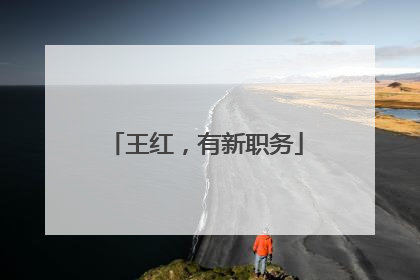 王红，有新职务