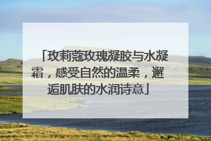 玫莉蔻玫瑰凝胶与水凝霜，感受自然的温柔，邂逅肌肤的水润诗意