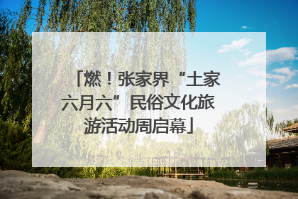 燃！张家界“土家六月六”民俗文化旅游活动周启幕