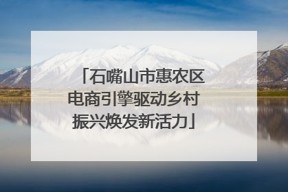 石嘴山市惠农区电商引擎驱动乡村振兴焕发新活力