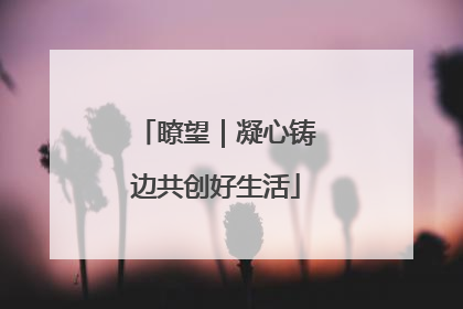瞭望｜凝心铸边共创好生活