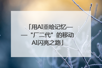 用AI重绘记忆——“厂二代”的移动AI闪亮之路