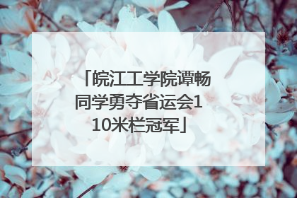 皖江工学院谭畅同学勇夺省运会110米栏冠军