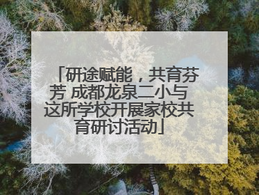 研途赋能，共育芬芳 成都龙泉二小与这所学校开展家校共育研讨活动