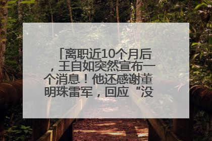 离职近10个月后，王自如突然宣布一个消息！他还感谢董明珠雷军，回应“没看过格力工资条”：真的不那么重要！