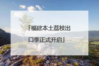 福建本土荔枝出口季正式开启