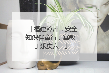 福建漳州：安全知识伴童行，寓教于乐庆六一