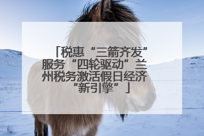 税惠“三箭齐发”服务“四轮驱动”兰州税务激活假日经济“新引擎”