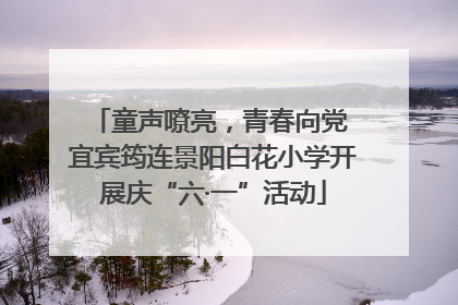 童声嘹亮，青春向党 宜宾筠连景阳白花小学开展庆“六·一”活动