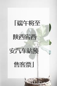 端午将至 陕西省西安汽车站预售客票