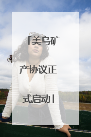 美乌矿产协议正式启动