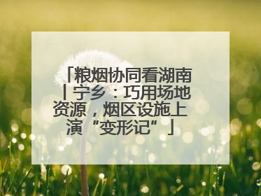 粮烟协同看湖南丨宁乡：巧用场地资源，烟区设施上演“变形记”