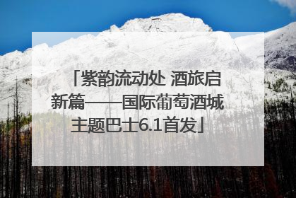 紫韵流动处 酒旅启新篇——国际葡萄酒城主题巴士6.1首发