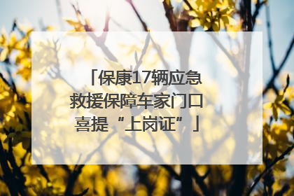 保康17辆应急救援保障车家门口喜提“上岗证”