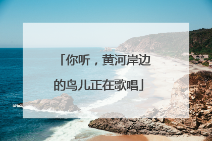 你听，黄河岸边的鸟儿正在歌唱