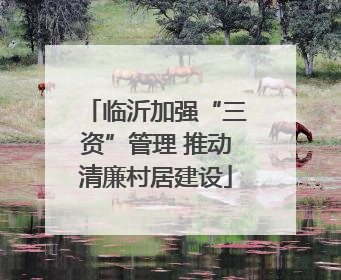 临沂加强“三资”管理 推动清廉村居建设
