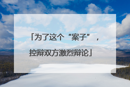 为了这个“案子”，控辩双方激烈辩论