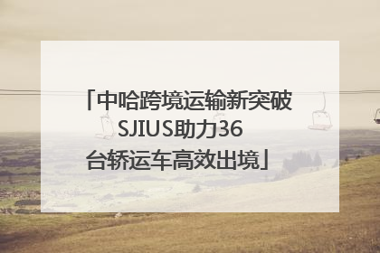 中哈跨境运输新突破 SJIUS助力36台轿运车高效出境