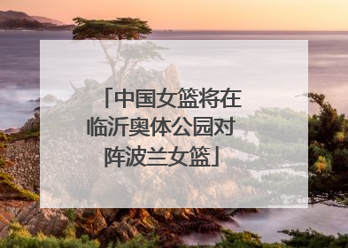 中国女篮将在临沂奥体公园对阵波兰女篮