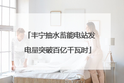 丰宁抽水蓄能电站发电量突破百亿千瓦时