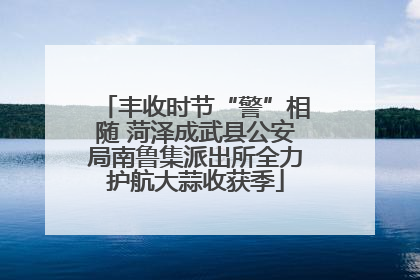 丰收时节“警”相随 菏泽成武县公安局南鲁集派出所全力护航大蒜收获季