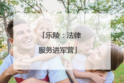 乐陵：法律服务进军营