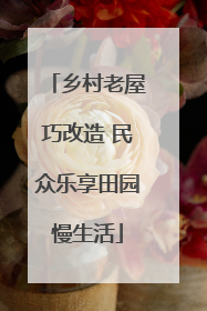 乡村老屋巧改造 民众乐享田园慢生活