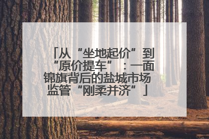 从“坐地起价”到“原价提车”：一面锦旗背后的盐城市场监管“刚柔并济”