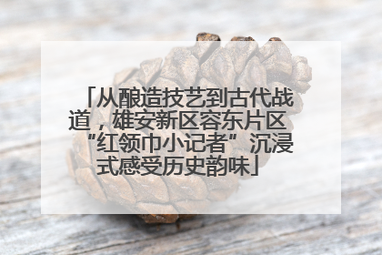 从酿造技艺到古代战道，雄安新区容东片区“红领巾小记者”沉浸式感受历史韵味