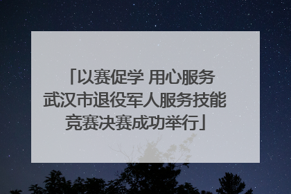 以赛促学 用心服务 武汉市退役军人服务技能竞赛决赛成功举行