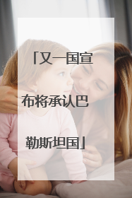 又一国宣布将承认巴勒斯坦国