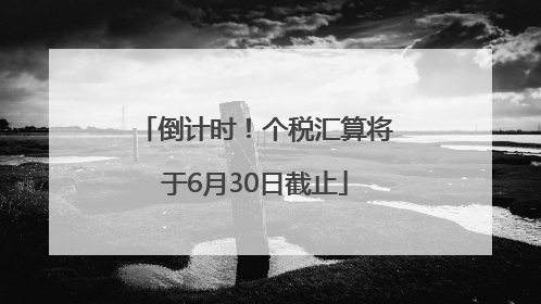 倒计时！个税汇算将于6月30日截止