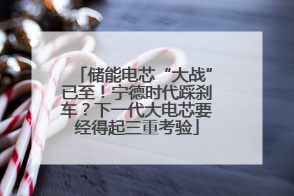 储能电芯“大战”已至！宁德时代踩刹车？下一代大电芯要经得起三重考验