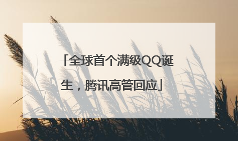 全球首个满级QQ诞生，腾讯高管回应