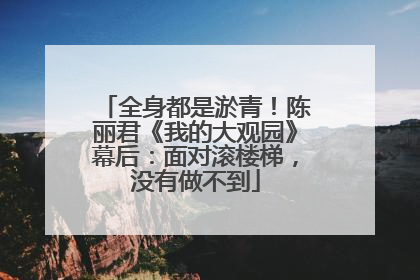 全身都是淤青！陈丽君《我的大观园》幕后：面对滚楼梯，没有做不到