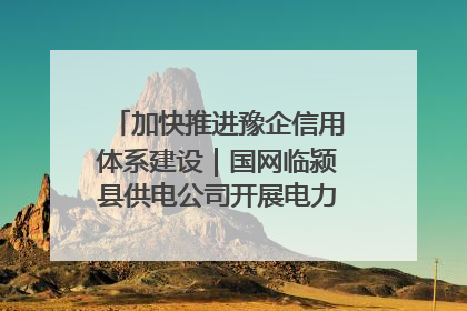 加快推进豫企信用体系建设｜国网临颍县供电公司开展电力行业信用企业现场咨询访谈工作