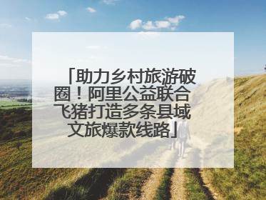 助力乡村旅游破圈！阿里公益联合飞猪打造多条县域文旅爆款线路