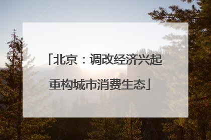 北京：调改经济兴起 重构城市消费生态